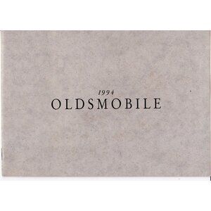 1994 Oldsmobile Full Line Sales Brochure Catalog Cutlass 88 98 Bravada